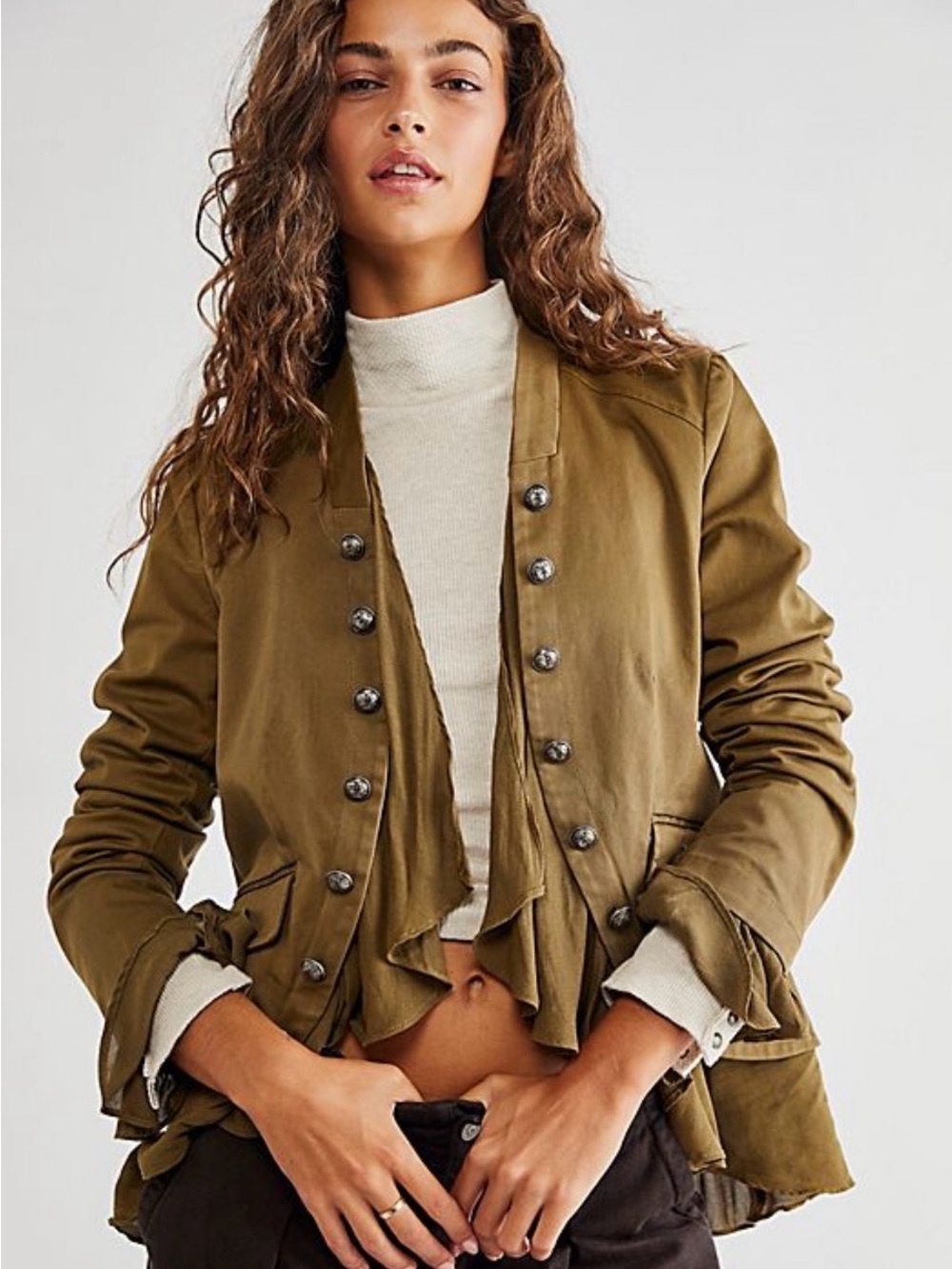 Free People Ruffles Romance Jacket